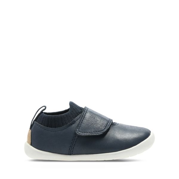 Clarks Boys Roamer Seek Casual Shoes Navy | CA-6512938